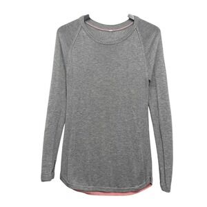 Lululemon Women's 4/6 Sunshine Coast Gray Cashmere Lightweight Thumbhole Sweater